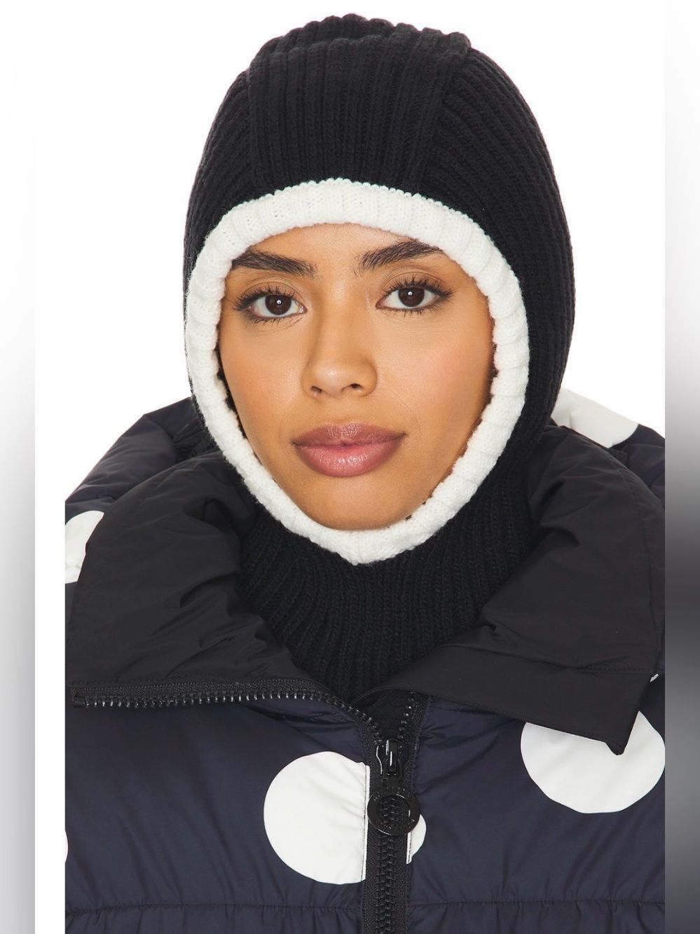 Goldbergh Knit Balaclava Black White Hat New With Tags Ski